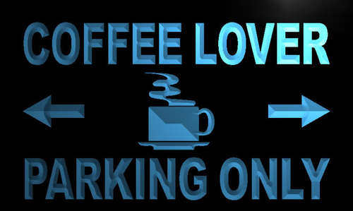 Coffee Lover Parking Only Neon Light Sign